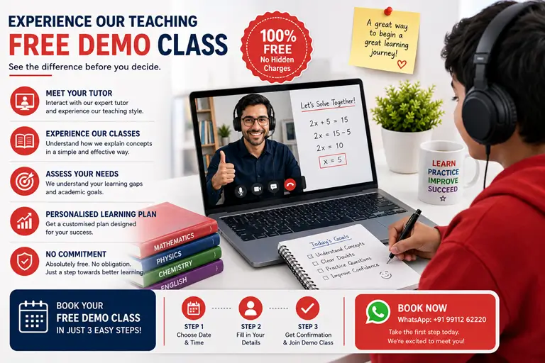 card for free demo lesson